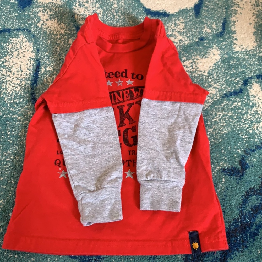2T Lucky, Long Sleeve Shirt, Red - Picture 4 of 6
